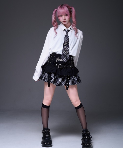 トラバストーキョー ベルト付きティアードフリルスカート TRAVAS TOKYO/トラバス トーキョー』ベルト付きティアードフリル