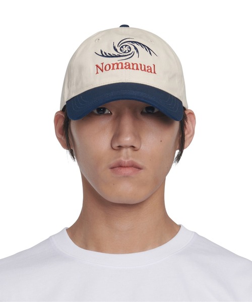 NOMANUAL（NOMANUAL）の「「NOMANUAL /ノーマニュアル」STORM BALL CAP（キャップ・メンズ・チャコール/ネイビー・FREE）」の6枚目の写真