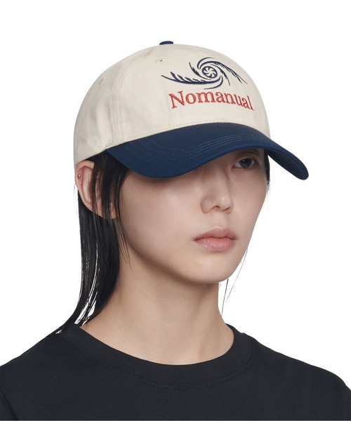 NOMANUAL（NOMANUAL）の「「NOMANUAL /ノーマニュアル」STORM BALL CAP（キャップ・メンズ・チャコール/ネイビー・FREE）」の8枚目の写真