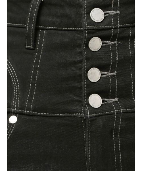 EMODA（エモダ）の「スーパーハイウエストフレアパギンス（デニムパンツ・レディース・ブルー/ブラック・MEDIUM/SMALL/X-SMALL）」の11枚目の写真