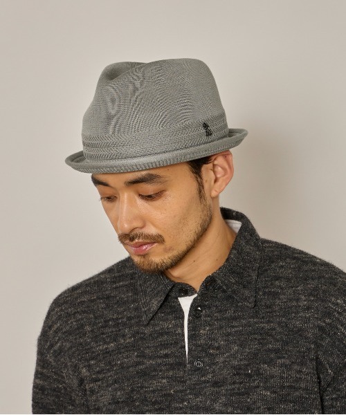 arth（アース）の「arth  TM Short Brim Fedora / アース（ハット・メンズ・ブラック/グレー・60cm/58cm）」の14枚目の写真