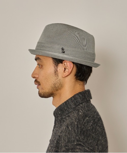 arth（アース）の「arth  TM Short Brim Fedora / アース（ハット・メンズ・ブラック/グレー・60cm/58cm）」の15枚目の写真
