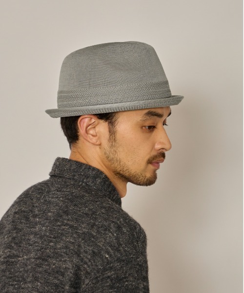 arth（アース）の「arth  TM Short Brim Fedora / アース（ハット・メンズ・ブラック/グレー・60cm/58cm）」の17枚目の写真