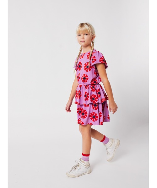 BOBO CHOSES（ボボショーズ）の「Kaleidoscope all over dress（ワンピース・キッズ・パープル・4-5YEAR/6-7YEAR/2-3YEAR/8-9y/10-11y/12-13y）」の2枚目の写真