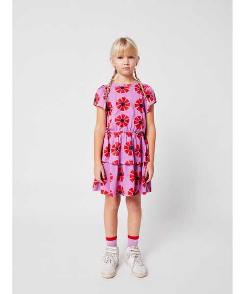 BOBO CHOSES（ボボショーズ）の「Kaleidoscope all over dress（ワンピース・キッズ・パープル・4-5YEAR/6-7YEAR/2-3YEAR/8-9y/10-11y/12-13y）」の3枚目の写真
