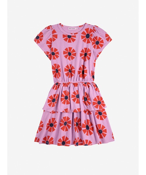 BOBO CHOSES（ボボショーズ）の「Kaleidoscope all over dress（ワンピース・キッズ・パープル・4-5YEAR/6-7YEAR/2-3YEAR/8-9y/10-11y/12-13y）」の4枚目の写真