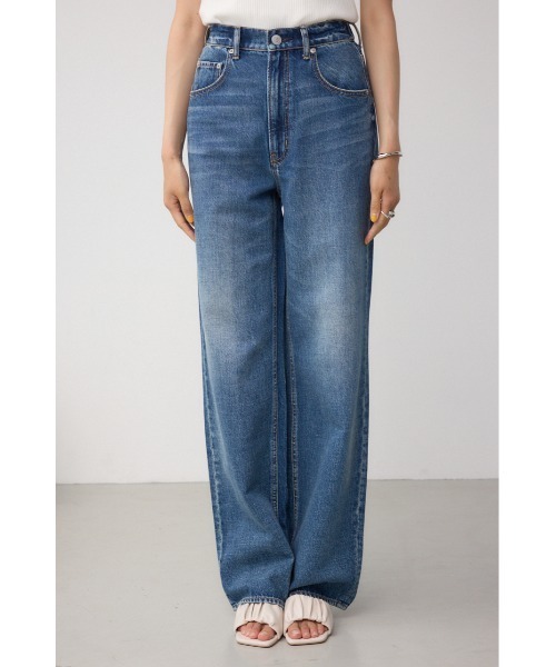 AZUL by moussy（アズールバイマウジー）の「C/T冷感イージーワイドデニム（デニムパンツ・レディース・ブルー/ダークブルー・SMALL/MEDIUM/LARGE）」の20枚目の写真