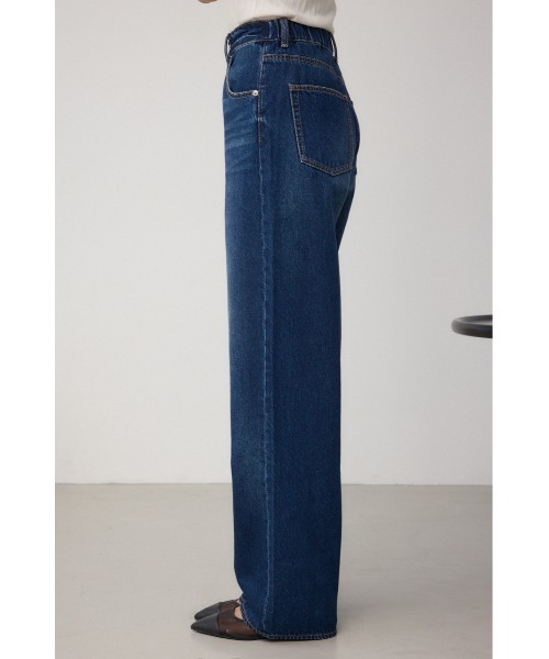 AZUL by moussy（アズールバイマウジー）の「C/T冷感イージーワイドデニム（デニムパンツ・レディース・ブルー/ダークブルー・SMALL/MEDIUM/LARGE）」の9枚目の写真