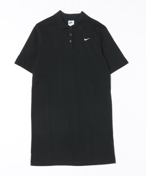 NIKE（ナイキ）の「《NIKEアパレル》ASWNSWESSNTLSSPOLODRESS（ワンピース・レディース・ブラック/ブラウン・L/M/XL/S）」の2枚目の写真