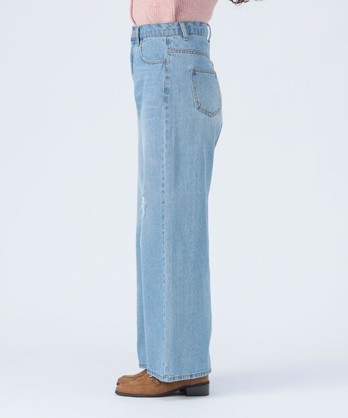 BEAMS HEART（ビームスハート）の「ダメージ ストレート デニム