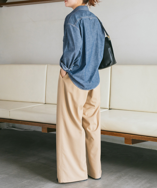 セール】Levi's/リーバイス 別注SMU LS ZANDT CROPPED SHIRT（シャツ