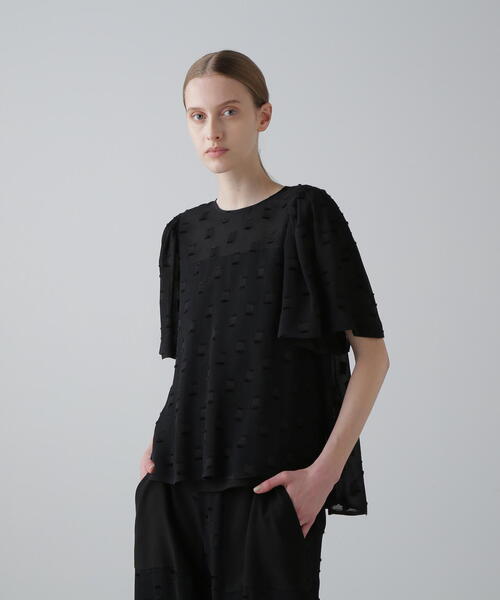 ADORE（アドーア）の「◆フィネストラジャガードブラウス（シャツ/ブラウス・レディース・ホワイト系その他/ブラック・38）」の2枚目の写真