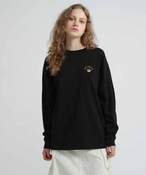 AVIREX（アヴィレックス）の「FLYING TIGERS T-SHIRT/フライングタイガーTシャツ（Tシャツ/カットソー・レディース・ブラック/ホワイト・F）」の3枚目の写真