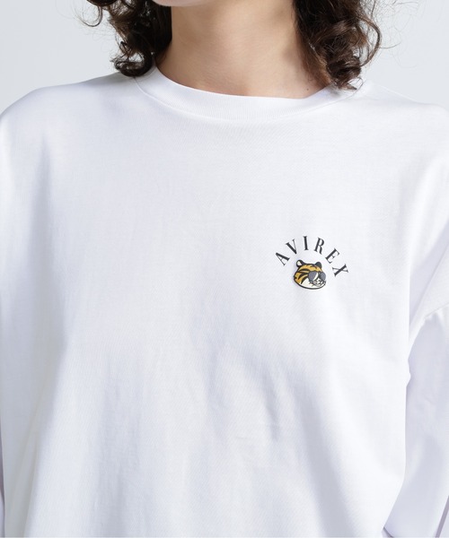 AVIREX（アヴィレックス）の「FLYING TIGERS T-SHIRT/フライングタイガーTシャツ（Tシャツ/カットソー・レディース・ブラック/ホワイト・F）」の14枚目の写真