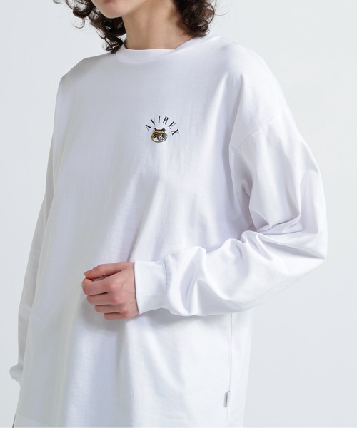 AVIREX（アヴィレックス）の「FLYING TIGERS T-SHIRT/フライングタイガーTシャツ（Tシャツ/カットソー・レディース・ブラック/ホワイト・F）」の15枚目の写真