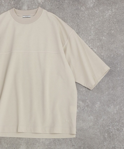 BAYFLOW（ベイフロー）の「【吸水速乾】ドライ鹿の子Tシャツ（Tシャツ/カットソー・メンズ・ブラック/オフホワイト/ブラウン・MEDIUM/LARGE）」の2枚目の写真