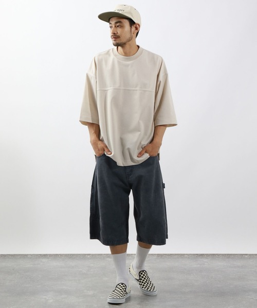 BAYFLOW（ベイフロー）の「【吸水速乾】ドライ鹿の子Tシャツ（Tシャツ/カットソー・メンズ・ブラック/オフホワイト/ブラウン・MEDIUM/LARGE）」の4枚目の写真