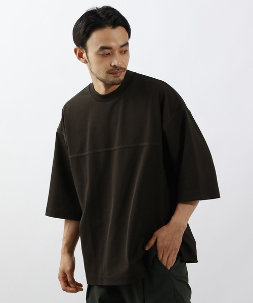 BAYFLOW（ベイフロー）の「【吸水速乾】ドライ鹿の子Tシャツ（Tシャツ/カットソー・メンズ・ブラック/オフホワイト/ブラウン・MEDIUM/LARGE）」の16枚目の写真