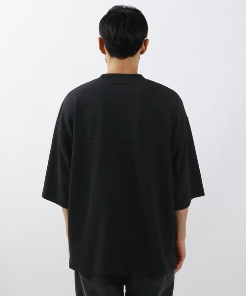 BAYFLOW（ベイフロー）の「【吸水速乾】ドライ鹿の子Tシャツ（Tシャツ/カットソー・メンズ・ブラック/オフホワイト/ブラウン・MEDIUM/LARGE）」の9枚目の写真