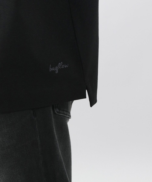 BAYFLOW（ベイフロー）の「【吸水速乾】ドライ鹿の子Tシャツ（Tシャツ/カットソー・メンズ・ブラック/オフホワイト/ブラウン・MEDIUM/LARGE）」の13枚目の写真