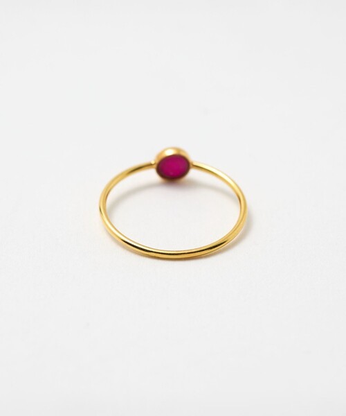 BAITS（ベイツ）の「＜BAITS＞カラーストーン リング（リング・レディース・ライトピンク/ケリーグリーン/レッド・11）」の5枚目の写真