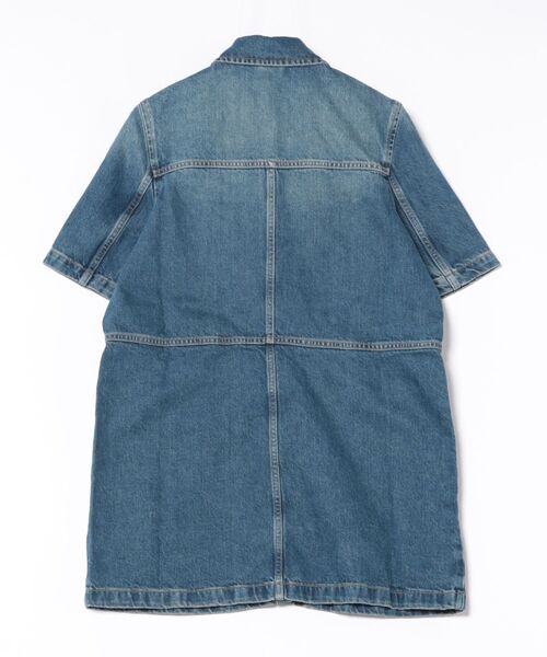 ALLSAINTS(オールセインツ)の「ROCK DENIM MINI DRESS | ROCK デニム ミニ ドレス・ワンピース(シャツワンピース・レディース・インディゴブルー・10/6/4/8)」の5枚目の写真