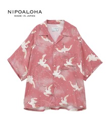 NIPOALOHA（ニポアロハ）の「【NIPOALOHA】"朱鷺-TOKI" SHORT SLEEVE SHIRT（シャツ/ブラウス）」