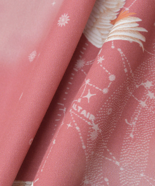 NIPOALOHA（ニポアロハ）の「【NIPOALOHA】"朱鷺-TOKI" SHORT SLEEVE SHIRT（シャツ/ブラウス・レディース・ブラック/レッド・MEDIUM/SMALL）」の9枚目の写真