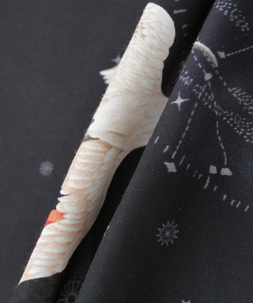 NIPOALOHA（ニポアロハ）の「【NIPOALOHA】"朱鷺-TOKI" SHORT SLEEVE SHIRT（シャツ/ブラウス・レディース・ブラック/レッド・MEDIUM/SMALL）」の16枚目の写真