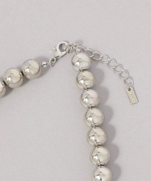 JEANASIS（ジーナシス）の「ボリュームMIXチェーンネックレス/572289（ネックレス・レディース・シルバー・FREE）」の3枚目の写真