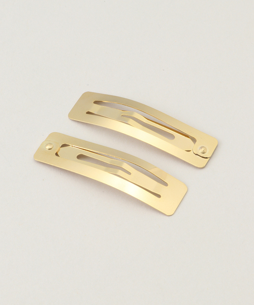U by SPICK&SPAN(ユーバイスピックアンドスパン)の「スクエアヘアピン2set(その他ヘアアクセサリー・レディース・ゴールド/シルバー・FREE)」の2枚目の写真