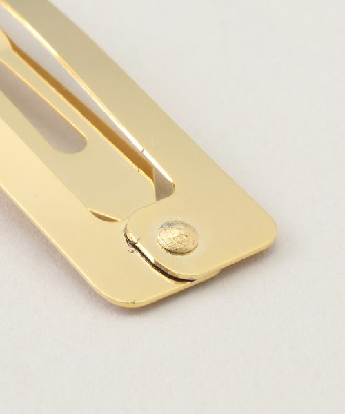 U by SPICK&SPAN(ユーバイスピックアンドスパン)の「スクエアヘアピン2set(その他ヘアアクセサリー・レディース・ゴールド/シルバー・FREE)」の5枚目の写真