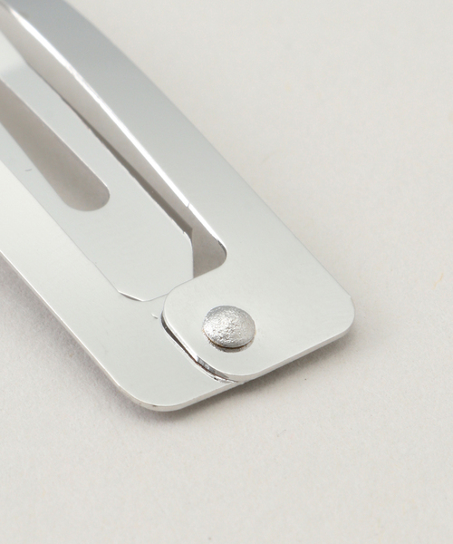 U by SPICK&SPAN(ユーバイスピックアンドスパン)の「スクエアヘアピン2set(その他ヘアアクセサリー・レディース・ゴールド/シルバー・FREE)」の6枚目の写真