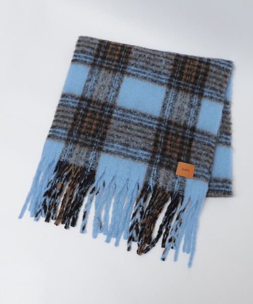 SHIPS(シップス)の「【WEB限定】SHIPS: ブークレ ボリューム マフラー (チェック)(マフラー・メンズ・ナチュラル/ブルー/ブラウン・ONE SIZE)」の14枚目の写真