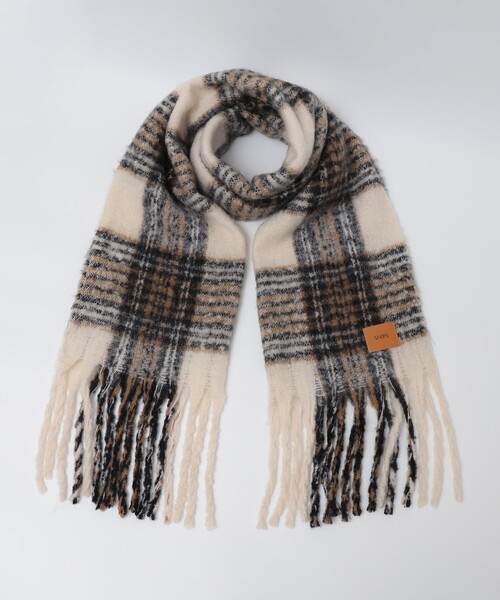 SHIPS(シップス)の「【WEB限定】SHIPS: ブークレ ボリューム マフラー (チェック)(マフラー・メンズ・ナチュラル/ブルー/ブラウン・ONE SIZE)」の17枚目の写真