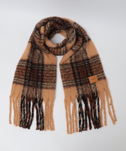 SHIPS(シップス)の「【WEB限定】SHIPS: ブークレ ボリューム マフラー (チェック)(マフラー・メンズ・ナチュラル/ブルー/ブラウン・ONE SIZE)」の18枚目の写真