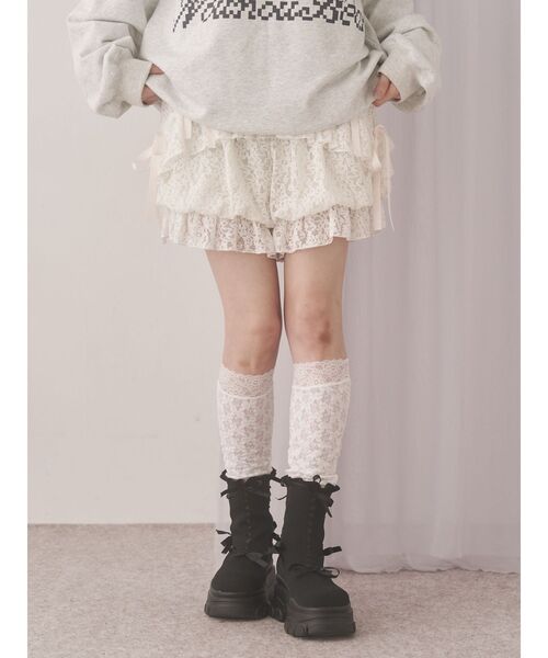 merry jenny（メリージェニー）の「シュガーフリルカボチャパンツ（その他パンツ・レディース・ブラック/アイボリー・FREE）」の11枚目の写真