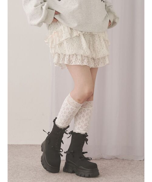 merry jenny（メリージェニー）の「シュガーフリルカボチャパンツ（その他パンツ・レディース・ブラック/アイボリー・FREE）」の13枚目の写真