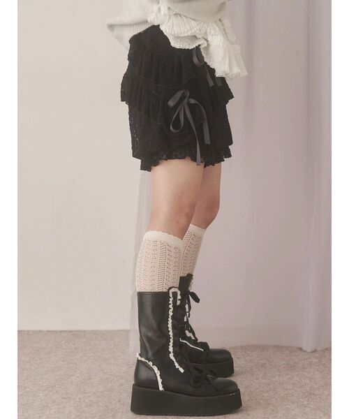 merry jenny（メリージェニー）の「シュガーフリルカボチャパンツ（その他パンツ・レディース・ブラック/アイボリー・FREE）」の18枚目の写真