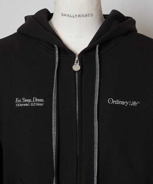 SHINYAKOZUKA（シンヤコヅカ）の「ORDINARY OLD STYLE ZIP HOODIE ISSUE 7（パーカー・メンズ・ブラック/グレー・S/M）」の3枚目の写真