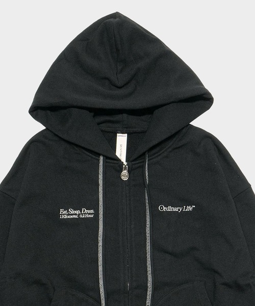 SHINYAKOZUKA（シンヤコヅカ）の「ORDINARY OLD STYLE ZIP HOODIE ISSUE 7（パーカー・メンズ・ブラック/グレー・S/M）」の6枚目の写真