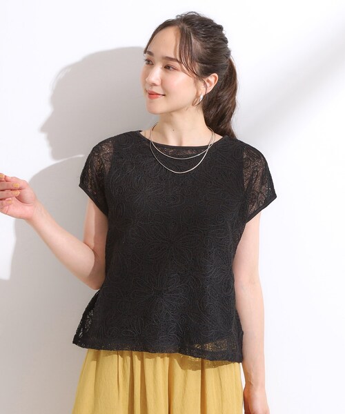 DRESKIP(ドレスキップ)の「【2点セット】刺繍レーストップス(その他トップス・レディース・ブラウン系その他/ブラック/アイボリー・04/03/02/01)」の11枚目の写真