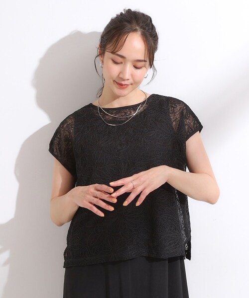 DRESKIP(ドレスキップ)の「【2点セット】刺繍レーストップス(その他トップス・レディース・ブラウン系その他/ブラック/アイボリー・04/03/02/01)」の13枚目の写真