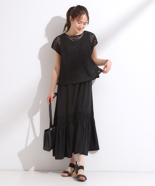 DRESKIP(ドレスキップ)の「【2点セット】刺繍レーストップス(その他トップス・レディース・ブラウン系その他/ブラック/アイボリー・04/03/02/01)」の16枚目の写真