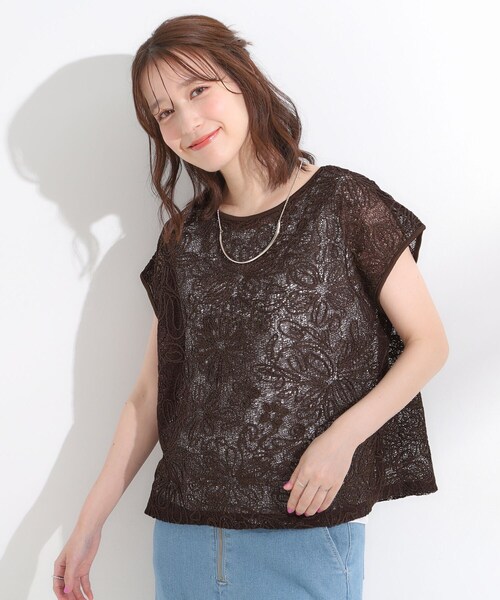 DRESKIP(ドレスキップ)の「【2点セット】刺繍レーストップス(その他トップス・レディース・ブラウン系その他/ブラック/アイボリー・04/03/02/01)」の18枚目の写真