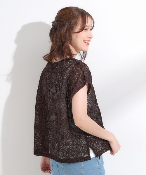 DRESKIP(ドレスキップ)の「【2点セット】刺繍レーストップス(その他トップス・レディース・ブラウン系その他/ブラック/アイボリー・04/03/02/01)」の19枚目の写真