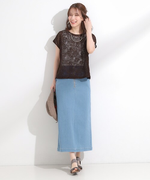 DRESKIP(ドレスキップ)の「【2点セット】刺繍レーストップス(その他トップス・レディース・ブラウン系その他/ブラック/アイボリー・04/03/02/01)」の20枚目の写真