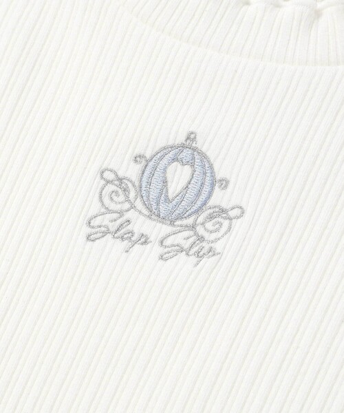 SLAP SLIP（スラップスリップ）の「フロントモチーフテレコTシャツ(80~130cm)（Tシャツ/カットソー・キッズ・ホワイト/グレー/ベージュ/ピンク・80ｃｍ/90cm/110cm/100cm/120cm）」の13枚目の写真