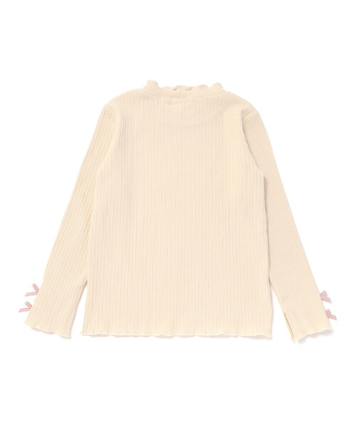 SLAP SLIP（スラップスリップ）の「フロントモチーフテレコTシャツ(80~130cm)（Tシャツ/カットソー・キッズ・ホワイト/グレー/ベージュ/ピンク・80ｃｍ/90cm/110cm/100cm/120cm）」の15枚目の写真