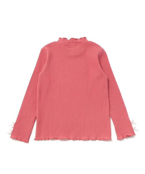 SLAP SLIP（スラップスリップ）の「フロントモチーフテレコTシャツ(80~130cm)（Tシャツ/カットソー・キッズ・ホワイト/グレー/ベージュ/ピンク・80ｃｍ/90cm/110cm/100cm/120cm）」の19枚目の写真